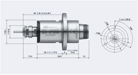 NRF-3060S中西电主轴尺寸.png