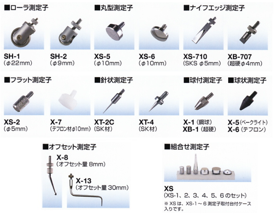 peacock电子千分表测定子型号.png