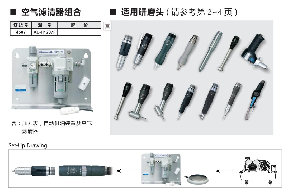 气动打磨机空气过滤器